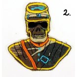 Polgárháborús koponya felvarró