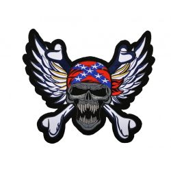 Szárnyas koponya felvarró