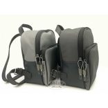 Szürke bőr hátitáska