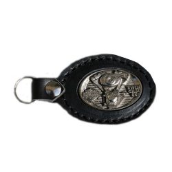 V-twin leather key ring