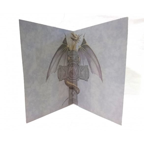 Sárkány a kereszten képeslap