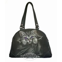 Kapaszkodó cicás női táska