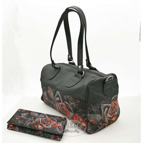 Izzó rózsás női táska