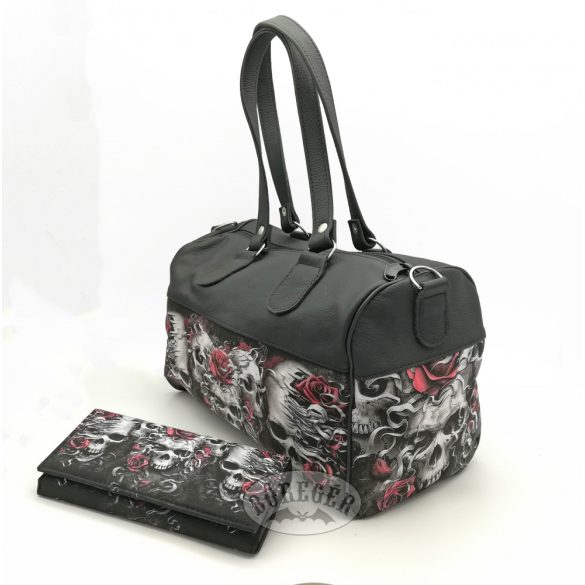 Ötkoponyás rózsás női táska