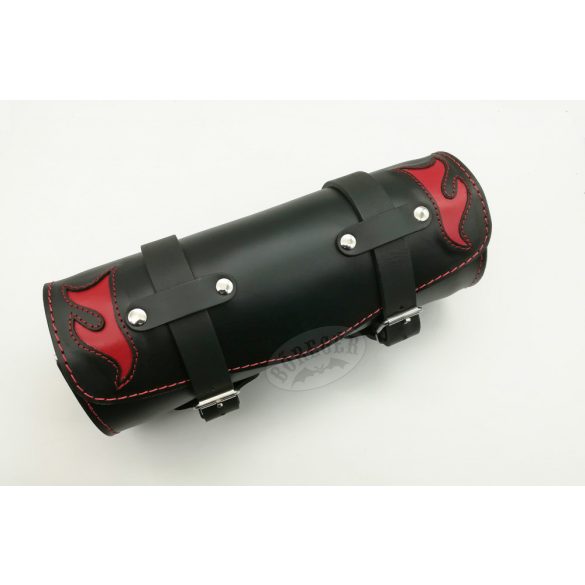 Lángnyelves bőr villatáska