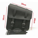 Bőr oldaltáska /db