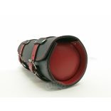 Bőr villatáska /fekete-piros /