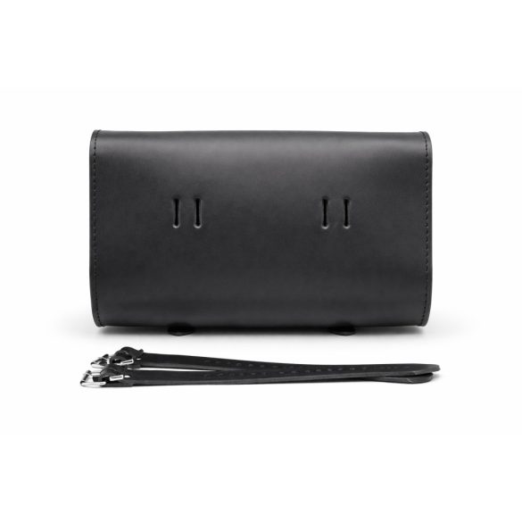 Bőregér Classic 30 villatáska hátulnézetben, rögzítőnyílásokkal, 4 mm vastag marhabőr kivitel