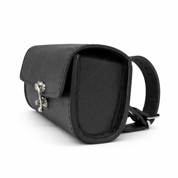 Bőregér Classic Mini marhabőr motoros villatáska horgas csatos záródással 24 cm hátul