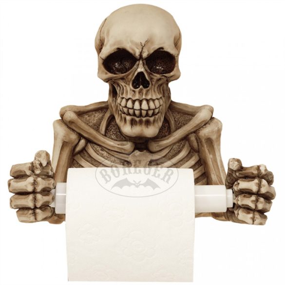 Csontvázas WC-papír tartó