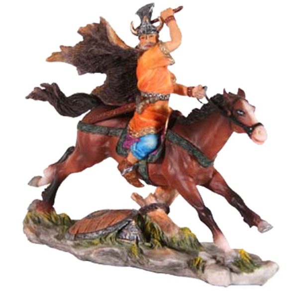 Viking lovas szobor