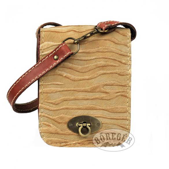 Női bőr válltáska /Trimmelt/