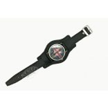 Fekete bőr pilóta óraszíj /19mm/