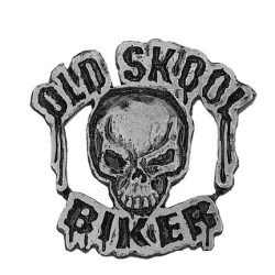 Old Skool Biker kitűző