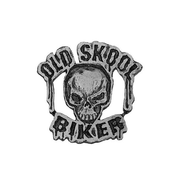 Old Skool Biker kitűző