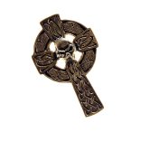 Kelta kereszt, koponya jelvény