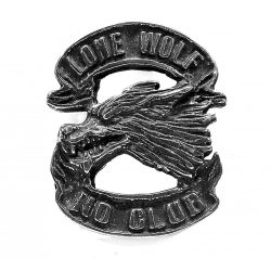 Lone Wolf No Club jelvény