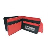 Klasszikus bőr pénztárca /fekete-piros/