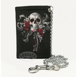 Mintás szövet pénztárca(Koponyás)