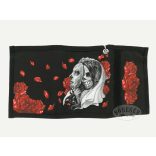 Mintás szövet pénztárca / Maszkos koponyás/