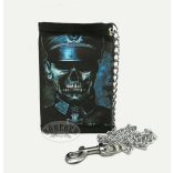 Mintás szövet pénztárca/Náci koponyás/