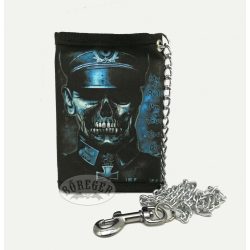 Mintás szövet pénztárca/Náci koponyás/