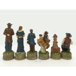 Sakkfigura készlet /Cowboyok vs Indiánok/