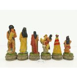 Sakkfigura készlet /Cowboyok vs Indiánok/