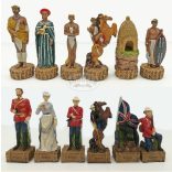 Sakkfigura készlet /Britek vs Zuluk/