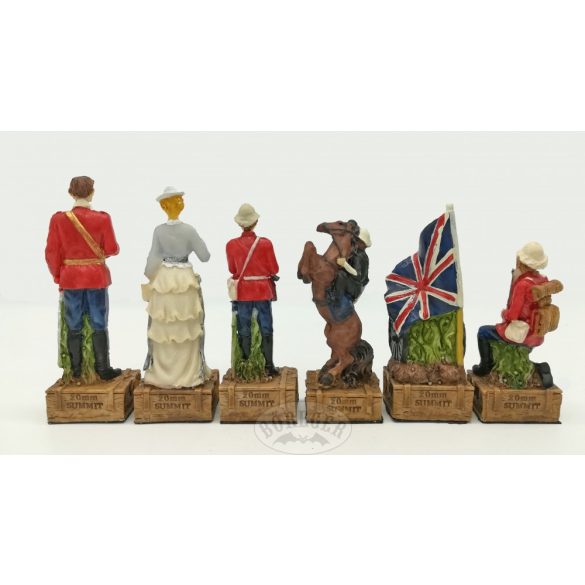 Sakkfigura készlet /Britek vs Zuluk/