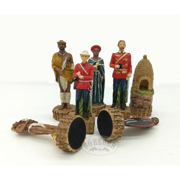 Sakkfigura készlet /Britek vs Zuluk/