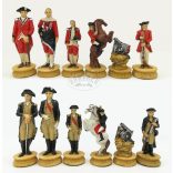 Sakkfigura készlet  /Amerikai függetlenségi háború /