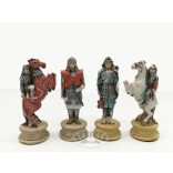 Szamuráj sakkfigura készlet