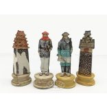 Szamuráj sakkfigura készlet