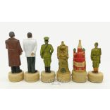 Sakkfigura készlet /Hitler vs Stalin/