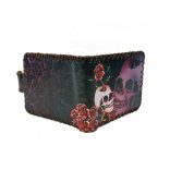 Színes koponyás pénztárca