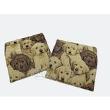 Kutya mintás szövet pénztárca