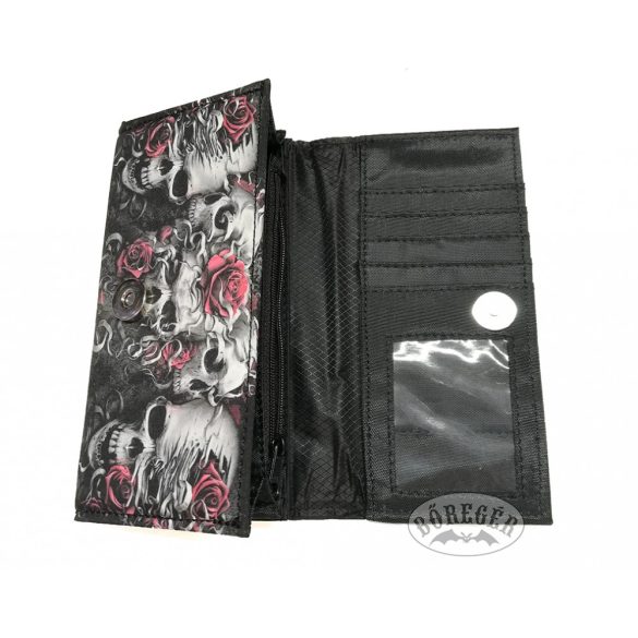 Öt koponyás rózsás pénztárca