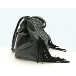 Koponyás rojtos  női táska