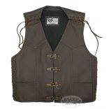 Man leather vest