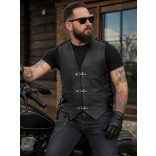 v03 spicces férfi bőrmellény motoroson