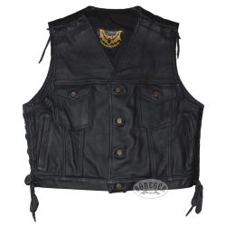 Man leather vest