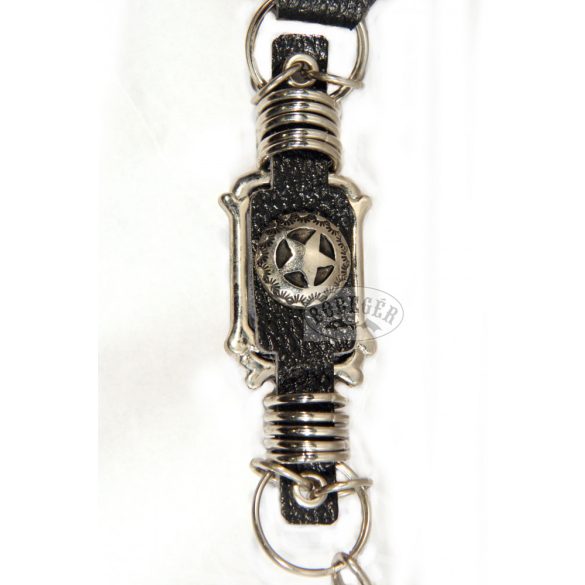 Seriff csillaggal díszített pénztárcalánc