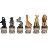Állatos sakkfigura készlet